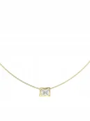 Naszyjniki - Złoty naszyjnik z zawieszką kryształek Guess BAMBOO JUBN05252JW - miniaturka - grafika 1