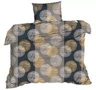 Pościel - Extrapościel Pościel bawełniana 140x200 kłębek szara brązowa 1500N Classic - miniaturka - grafika 1