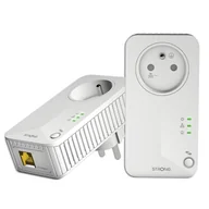 Powerline communications - Strong POWERL600DUOFR Karta sieciowa do PowerLine 600 Mbit/s Przewodowa sieć LAN Biały 2 szt. - miniaturka - grafika 1