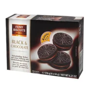 Inne słodycze - Feiny Biscuits Herbatniki Czarne i Czekoladowe 176 g - miniaturka - grafika 1