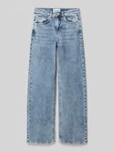 Spodnie i spodenki dla dziewczynek - Jeansy o luźnym kroju z wpuszczanymi kieszeniami model ‘YARA’ - miniaturka - grafika 1