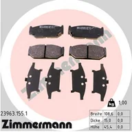 Klocki hamulcowe - Klocki hamulcowe - komplet ZIMMERMANN 23963.155.1 - miniaturka - grafika 1
