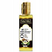 Olejki do ciała i włosów - Olej Kokosowy Organiczny Nierafinowany 100ml Indus - miniaturka - grafika 1