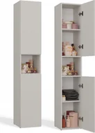 Szafki łazienkowe - Topeshop SZAFKA ŁAZIENKOWA REGAŁ SŁUPEK NEL I KASZMIR BEŻ - miniaturka - grafika 1