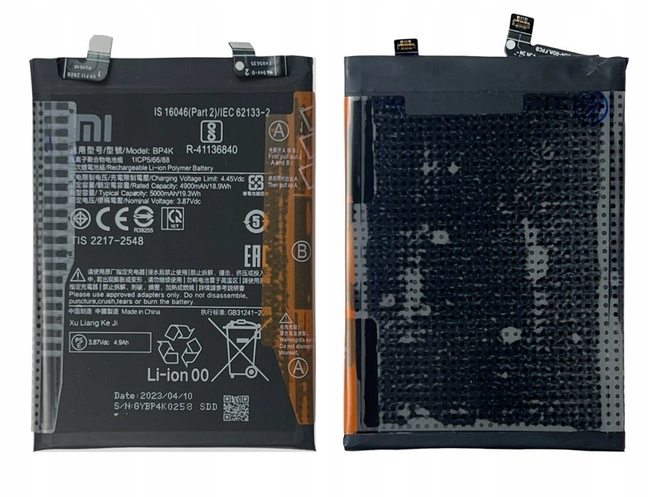 NOWA ORYGINALNA BATERIA BP4K REDMI NOTE 12 PRO 5g 22101316G 23013RK75C