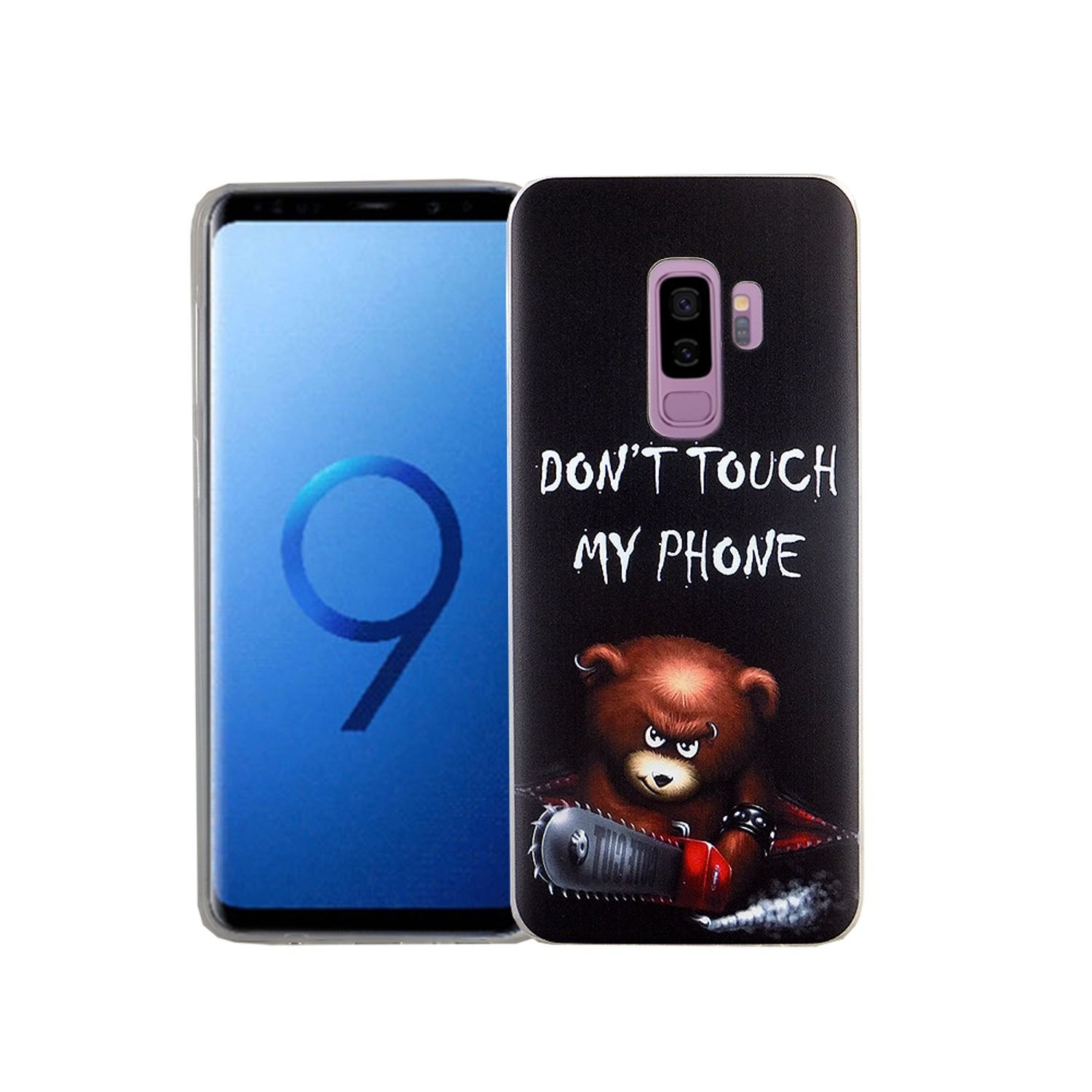 Etui na telefon komórkowy Samsung Galaxy S9+ niedźwiedź z piłą łańcuchową pokrowiec na smartfona bumper shell case