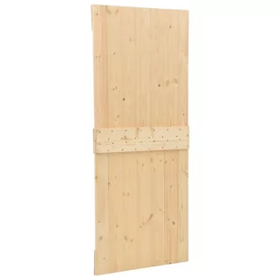 Drzwi przesuwne z osprzętem, 100x210 cm, lite drewno sosnowe | 3057504 VIDAXL - Drzwi wewnętrzne - miniaturka - grafika 8
