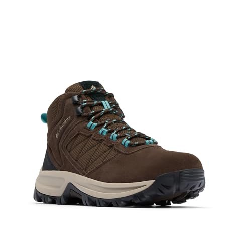 Columbia Damskie buty trekkingowe Transverse Suede, Cordovan niebiesko-zielony, 40 EU szeroki