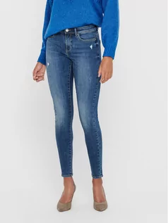 Spodnie damskie - ONLY Jeansy Wauw 15219241 Niebieski Skinny Fit - grafika 1