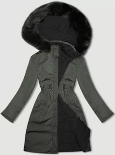 Przejściowa dwustronna kurtka damska J Style army-czarna (16M9159-136) - J STYLE - Kurtki damskie - miniaturka - grafika 1