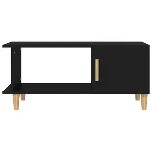 Lumarko Stolik kawowy, czarny, 90x50x40 cm, materiał drewnopochodny - Ławy i stoliki kawowe - miniaturka - grafika 7