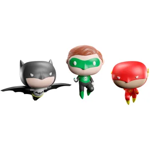 ZESTAW 3 OZDOBÓW ŚWIĄTECZNYCH DC COMICS BATMAN, FLASH I ZIELONA LATARNIA - Figurki dla dzieci - miniaturka - grafika 1