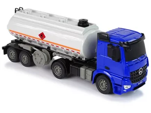 Ciężarówka Cysterna R/C Mercedes Arocs Niebieska 1:26 Woda - Zabawki zdalnie sterowane - miniaturka - grafika 6