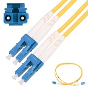 Kable miedziane - ExtraLink PATCHCORD LC/UPC-LC/UPC SM G.652D DUPLEX 3.0MM 1M PVC EX.3623 - miniaturka - grafika 1