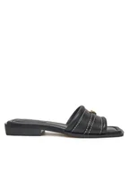 Klapki i japonki damskie - Michael Kors Klapki Mandy Slide 40R5MAFS2L Czarny - miniaturka - grafika 1