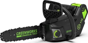 Greenworks Tools akumulatorowa piła łańcuchowa GD40TCS (litowo-jonowa 40 V 12 m/s prędkość łańcucha 25 cm długość miecza 120 ml pojemność zbiornika oleju wydajny bezszczotkowy silnik bez akumulatora i - Piły spalinowe - miniaturka - grafika 1
