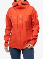 Kurtki narciarskie - Kurtka z membraną damska Mammut Taiss HS Hooded Jacket - mammut red - miniaturka - grafika 1
