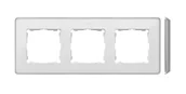 Klawisze i ramki - Kontakt Simon Ramka 3-krotna SIMON 82 Detail SELECT metal - biały/aluminium - miniaturka - grafika 1