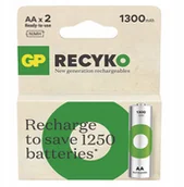 Baterie i akcesoria - ACCUMULATORS GP RECYKO AA. 1300MAH. 2PC - miniaturka - grafika 1