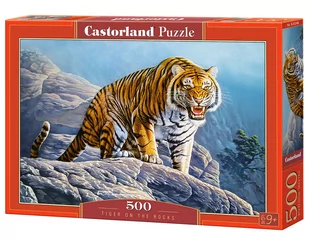 Castorland Puzzle 500 elementów. Tygrys na skałach - Puzzle - miniaturka - grafika 1