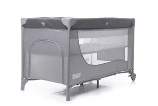 PlusBaby Łóżeczko turystyczne dwupoziomowe 003 dark grey/grey - Łóżeczka i kojce - miniaturka - grafika 1