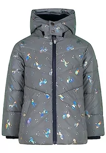 SALT AND PEPPER Dziewczęca kurtka outdoorowa Refl. AOP, Dove Grey, 92 cm - Kurtki i płaszcze dla dziewczynek - miniaturka - grafika 1