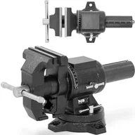 Prasy - Imadło stołowe warsztatowe z żeliwa rozstaw 125 mm szer. 125 mm - miniaturka - grafika 1