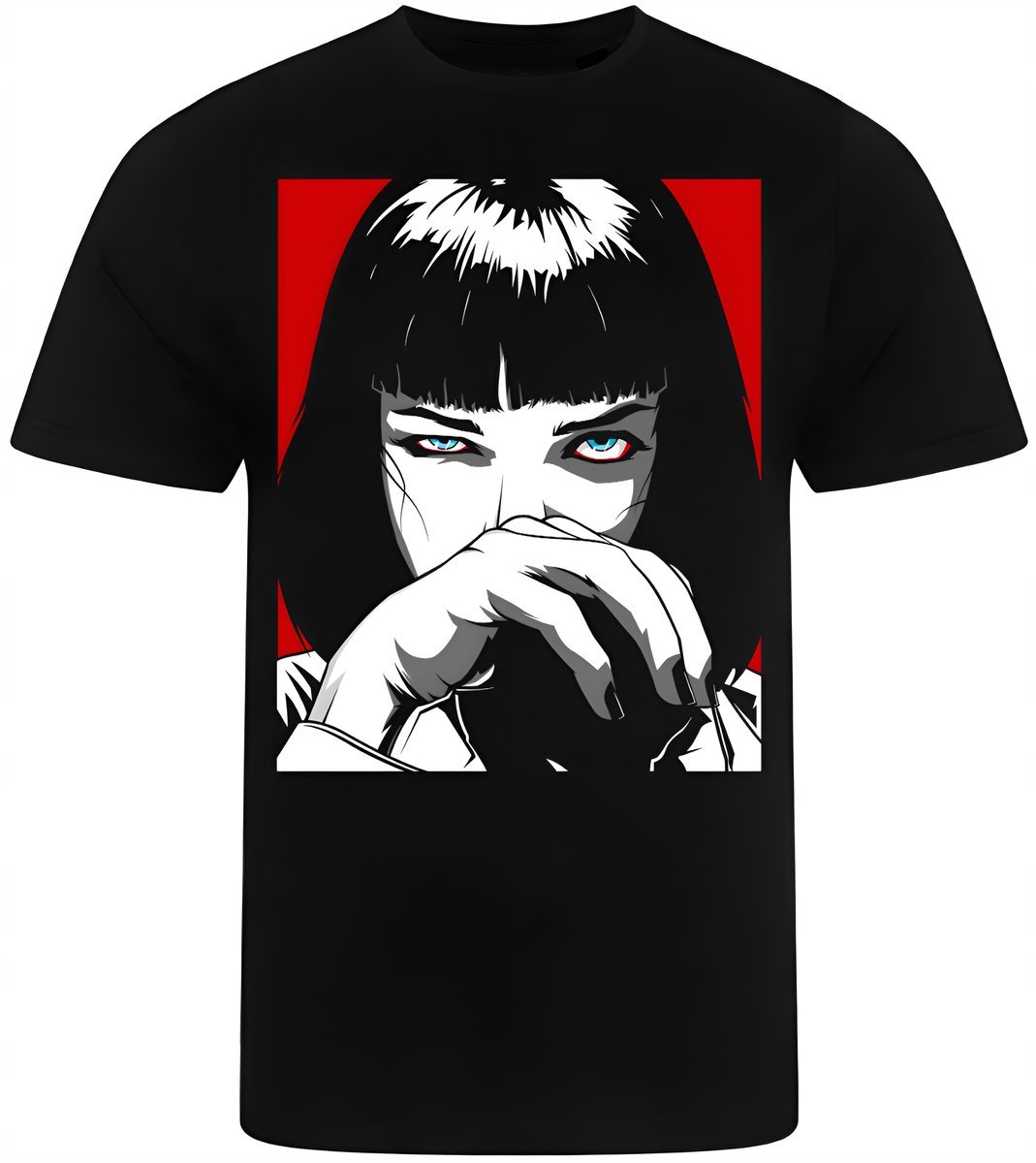 KOSZULKA MĘSKA NADRUK PULP FICTION MIA WALLACE PREZENT PREMIUM L