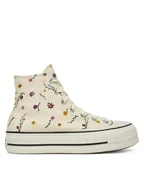 Trampki damskie - Converse Trampki Chuck Taylor All Star Lift A15536C Écru - miniaturka - grafika 1