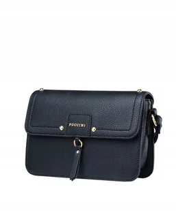 Torebka Damska Listonoszka Crossbody Na Ramię PUCCINI Czarna BML008 1 - Torebki damskie - miniaturka - grafika 1