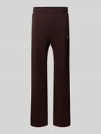 Spodnie sportowe męskie - Spodnie dresowe z elastycznym ściągaczem - miniaturka - grafika 1