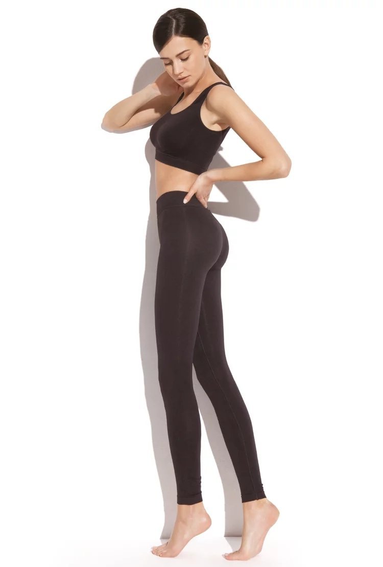 Legginsy modelujące, czarne, Gatta