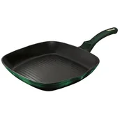 Patelnie - Berlinger Haus Patelnia PATELNIA GRANITOWA GRILLOWA 28x28CM METALLIC LINE EMERALD BH-6050 BH-6050 - miniaturka - grafika 1