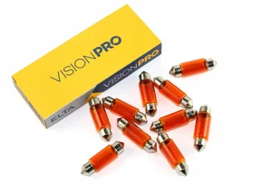 ŻARÓWKA C5W 12V 5W SV8.5 11x38 RURKA POMARAŃCZOWA - Żarówki samochodowe - miniaturka - grafika 1