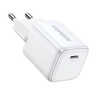 Szybka ładowarka sieciowa GaN USB C 30W PD Ugreen Nexode Mini - biała - Ładowarki do telefonów - miniaturka - grafika 1