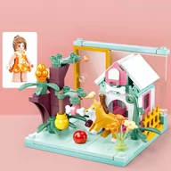 Klocki - PIESEK Bella - mini pokoik klocki - Sluban - 100 elementów - miniaturka - grafika 1