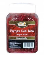Zdrowa żywność - Papryka Chili Nitki Angel Hair - 40g - Piękny Kolor Dobre w Wygodnym Słoik - miniaturka - grafika 1
