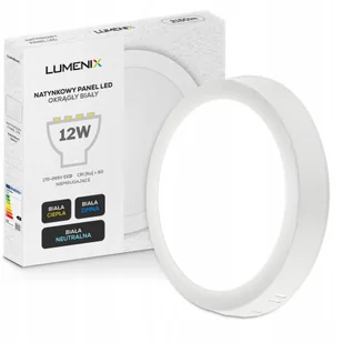 Panel plafon sufitowy Led Natynkowy Okrągły 12W 1080lm Nie mruga CCD Slim - Lampy sufitowe - miniaturka - grafika 1