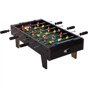 MAX Mini piłkarzyki stołowe z nożami 70 x 37 x 25 cm - czarne - Piłkarzyki - miniaturka - grafika 1