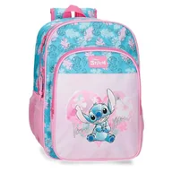 Plecaki - Joumma Disney Heart Stitch Plecak z podwójną komorą Różowy 30x40x13 cm Poliester 15,6L, Różowy kolor, Talla única, Plecak z podwójną komorą - miniaturka - grafika 1