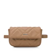 Nerki - Damska torebka nerka geometrycznie pikowana - miniaturka - grafika 1