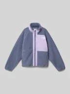 Kurtki i płaszcze dla dziewczynek - Kurtka z polaru z wyhaftowanym logo model ‘YUMIORI’ - miniaturka - grafika 1