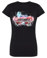 Koszulki i topy damskie - T-Shirt damski nadruk kolorowy MUSTANG r.L - miniaturka - grafika 1