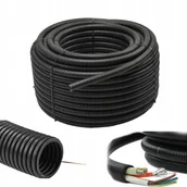 Kanały kablowe - AKS AKS_ZIELONKA Rura karbowana RKGS 32 czarna 750N z pilotem 25m ZIELONKA 444045 - miniaturka - grafika 1