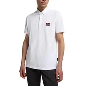 Koszulki męskie - Koszulka męska Napapijri NP0A4G2MA57 EBEA 1 Biała - miniaturka - grafika 1