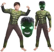 Dodatki do strojów karnawałowych - STRÓJ PRZEBRANIE HULK MASKA POTWÓR MUTANT KOSTIUM NA BAL KARNAWA 110/116 - miniaturka - grafika 1