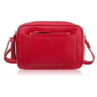 Torebki damskie - Torebka damska skórzana na ramię czerwona mała z etui Paolo Peruzzi AY-20-RD - miniaturka - grafika 1