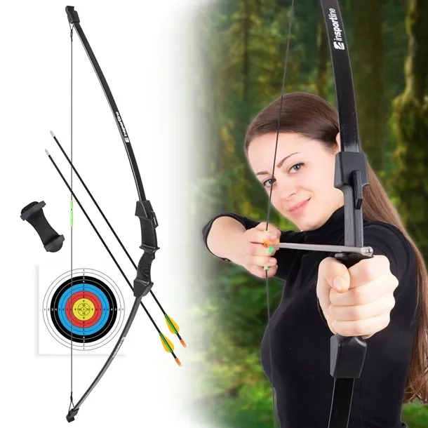 Łuk klasyczny inSPORTline Hizza 15 LBS DLA DZIECI Zestaw TARCZA 2 STRZAŁY