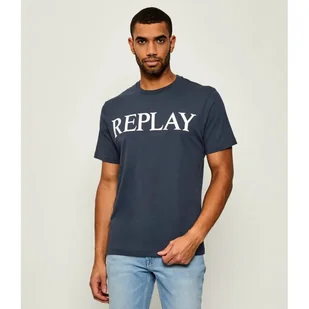 Replay T-shirt Regular Fit - Koszulki męskie - miniaturka - grafika 1