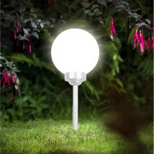 Zestaw 6 Ogrodowych Lampa Solarnych Kula Mleczna śr. 20cm 4 LED - Lampy ogrodowe - miniaturka - grafika 8